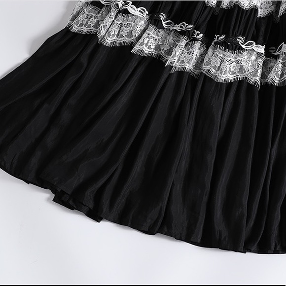 NEW🔥 Pinko Tulle Maxi Skirt In Black - Picture 4 of 4